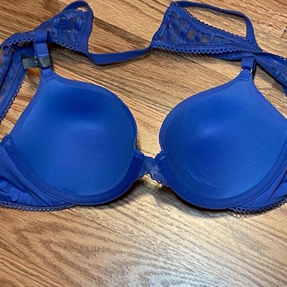 New! Aerie Harper Periwinkle Lace back underwire Bra - Picture 6 of 8